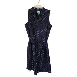Columbia Navy & White Shirtdress - Sz. L